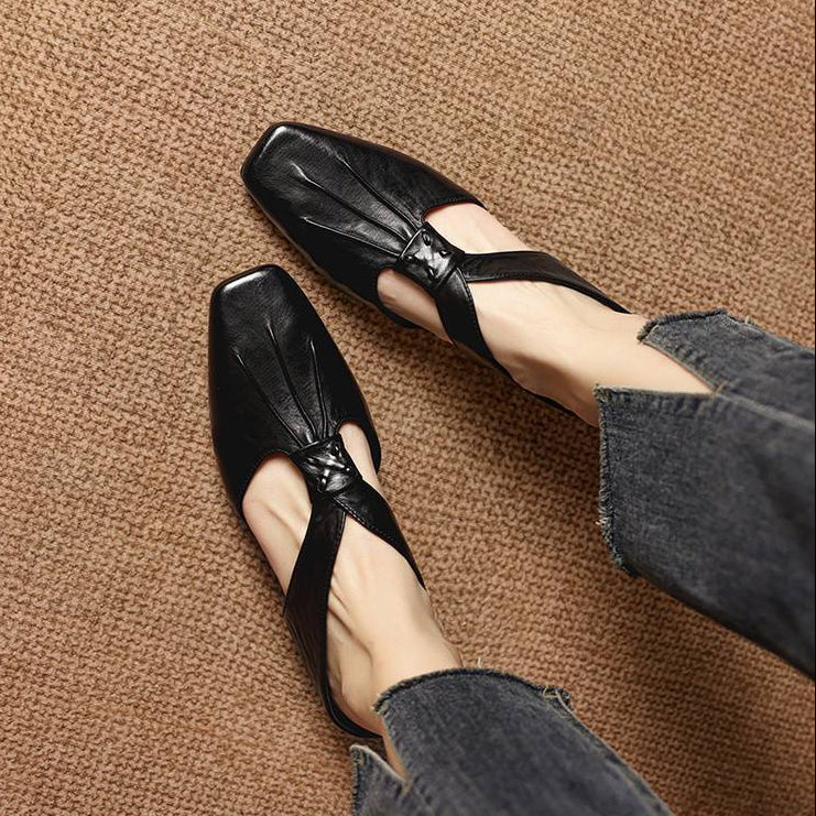 Olene Square-Toe Mules