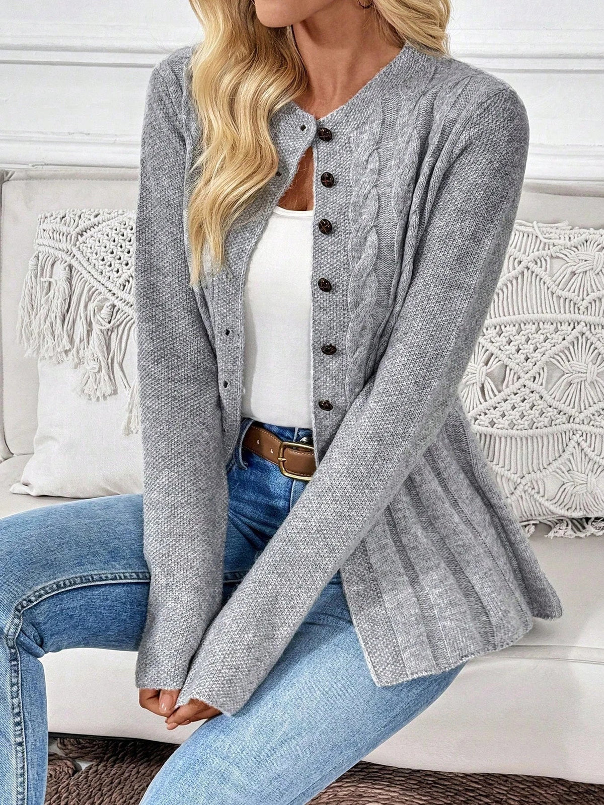 Chloe Ribbed Cardigan