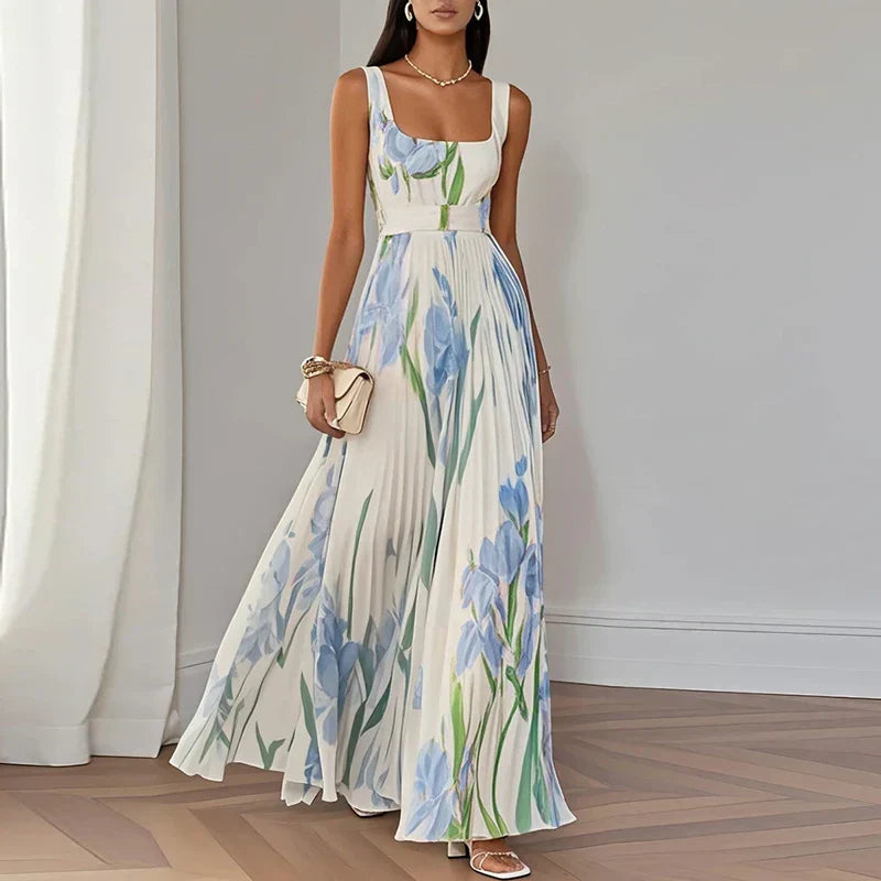 Liora | Floral A-Line Maxi Dress
