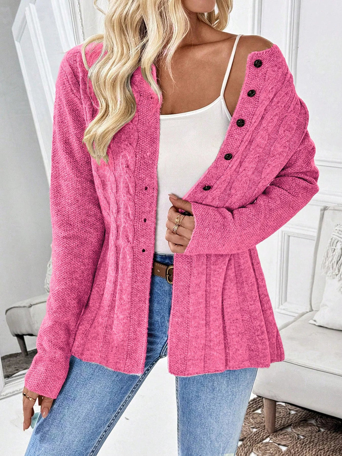 Chloe Ribbed Cardigan