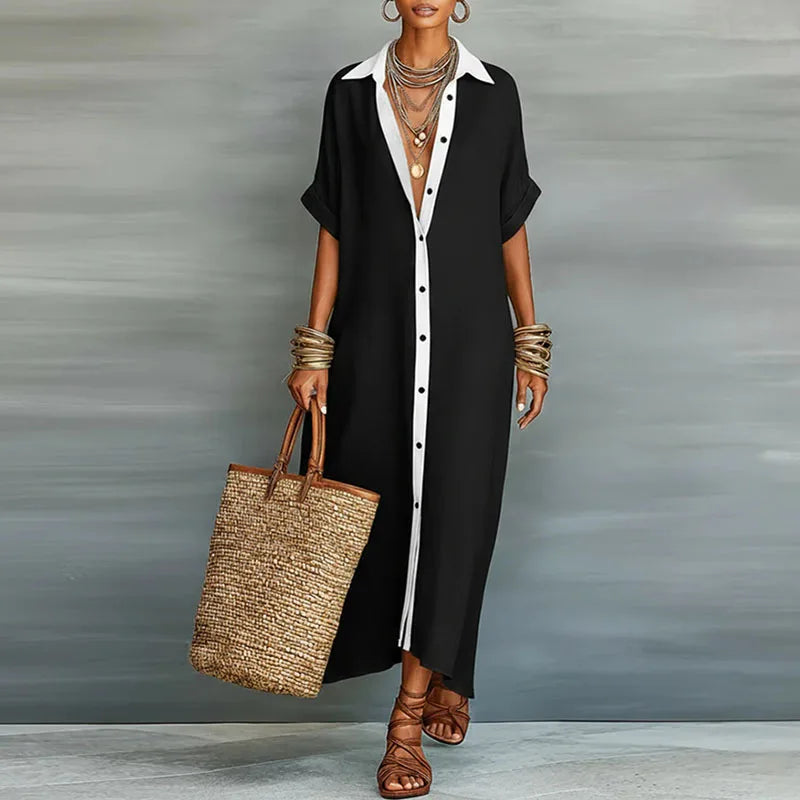 Anastasia™ | Long Button-Down Shirt Dress