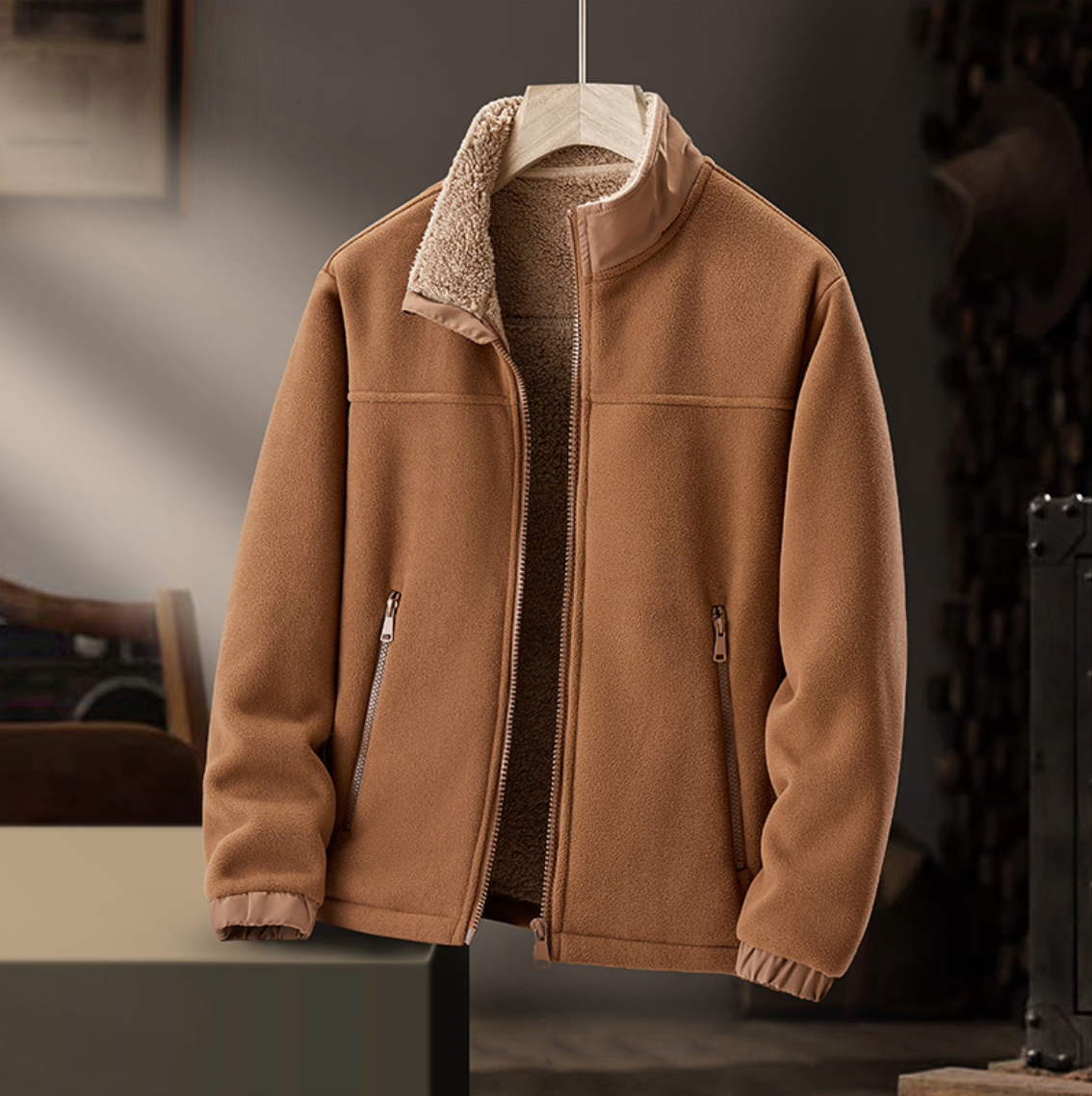 Gwen | Zip-Up Jacket with Soft Fleece Collar