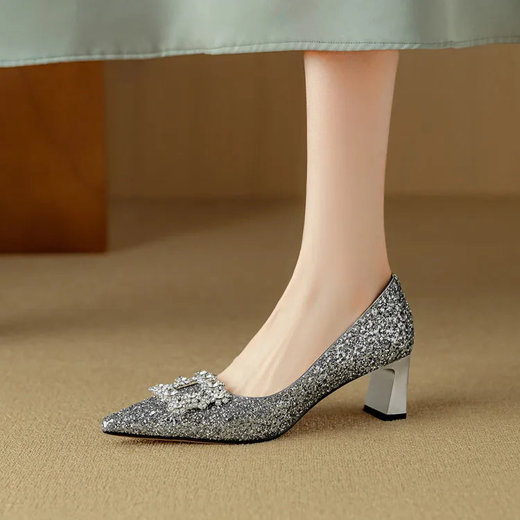 Gloria Glitter Pumps