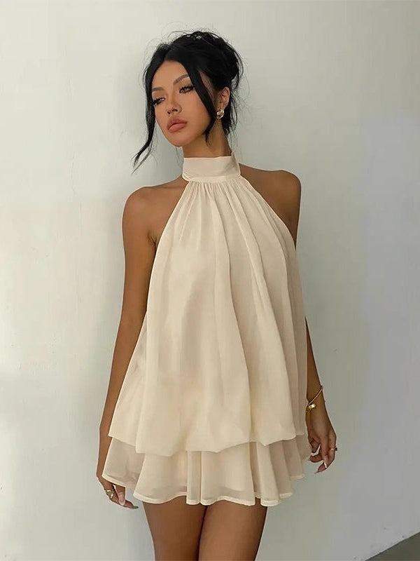 Lightweight and Flowing Mini Layer Dress