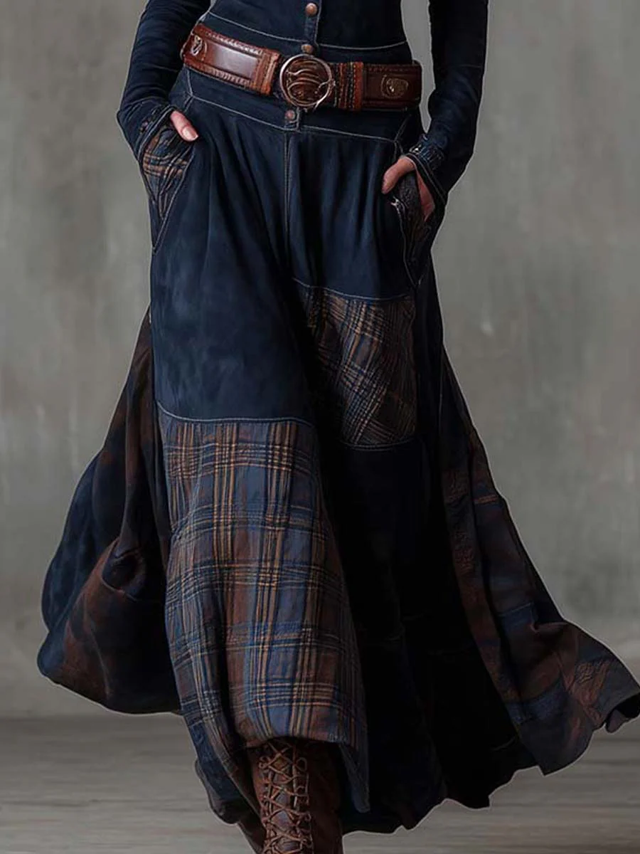 Elise | Maxi Dress in Eco-Friendly Suede with Belt