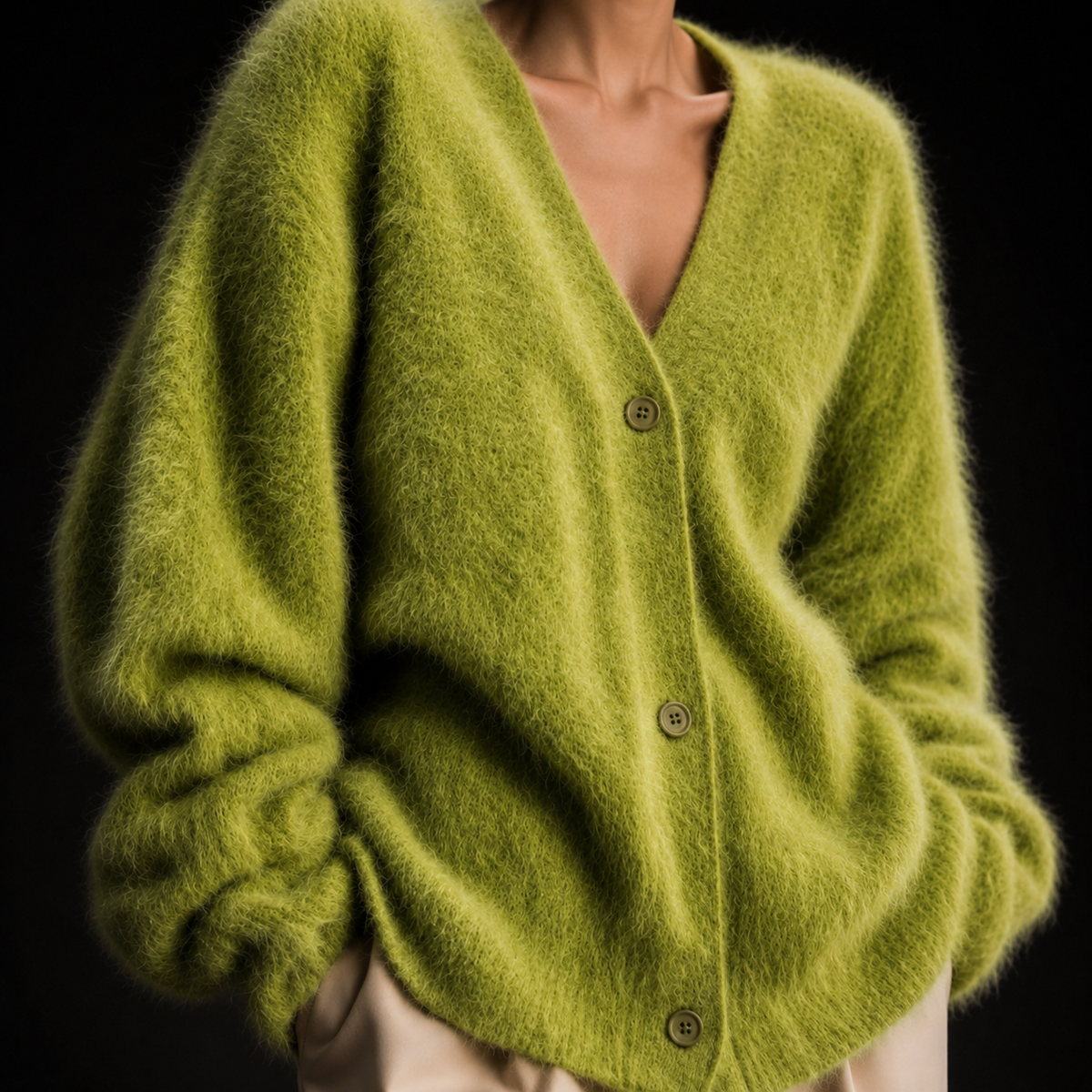 Anne Cozy Button Cardigan