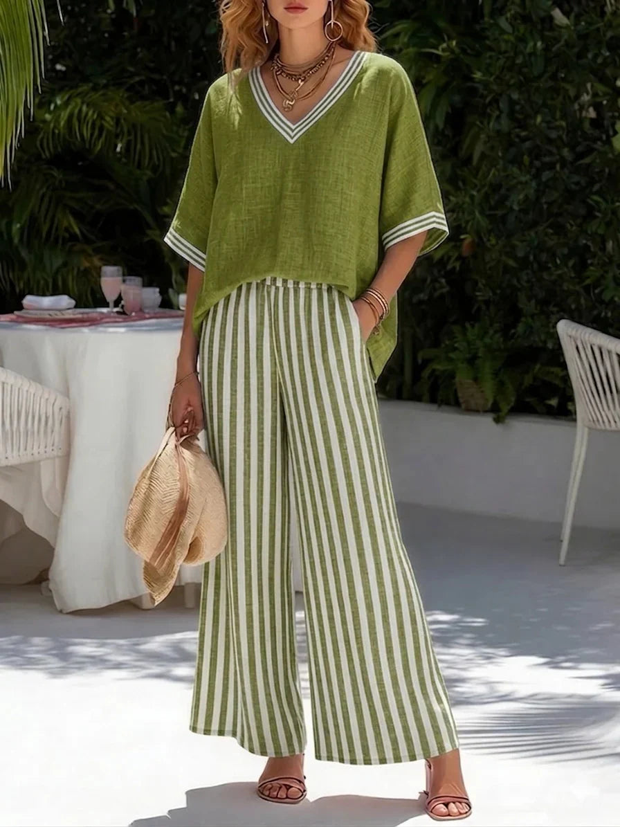 Sienna | Relaxed Striped Two-Piece Set