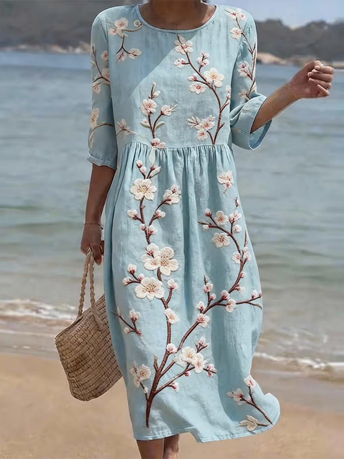 Maya | Casual Elbow-Sleeve Dress