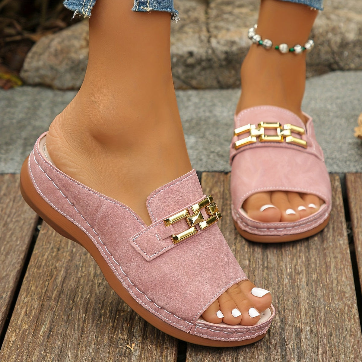 Roseline | Slide Sandals