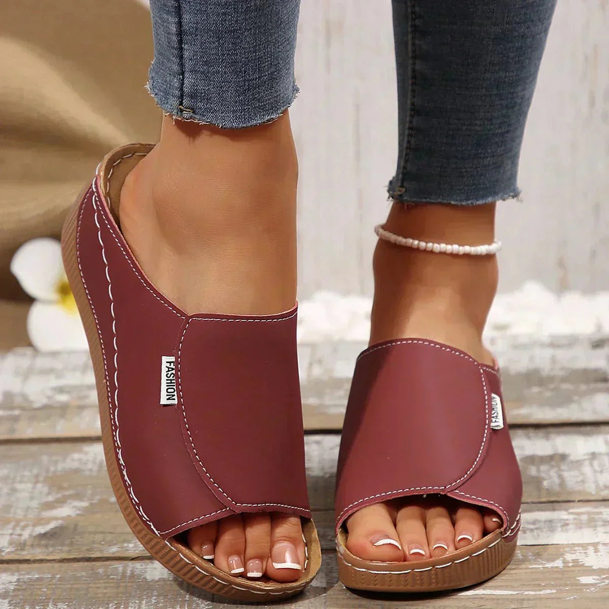 Elvoria | Slip-On Sandals
