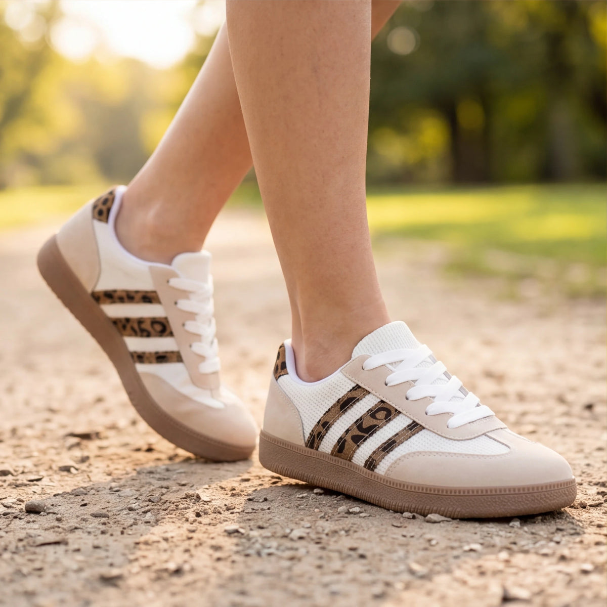 Hayes Leopard Print Trainers