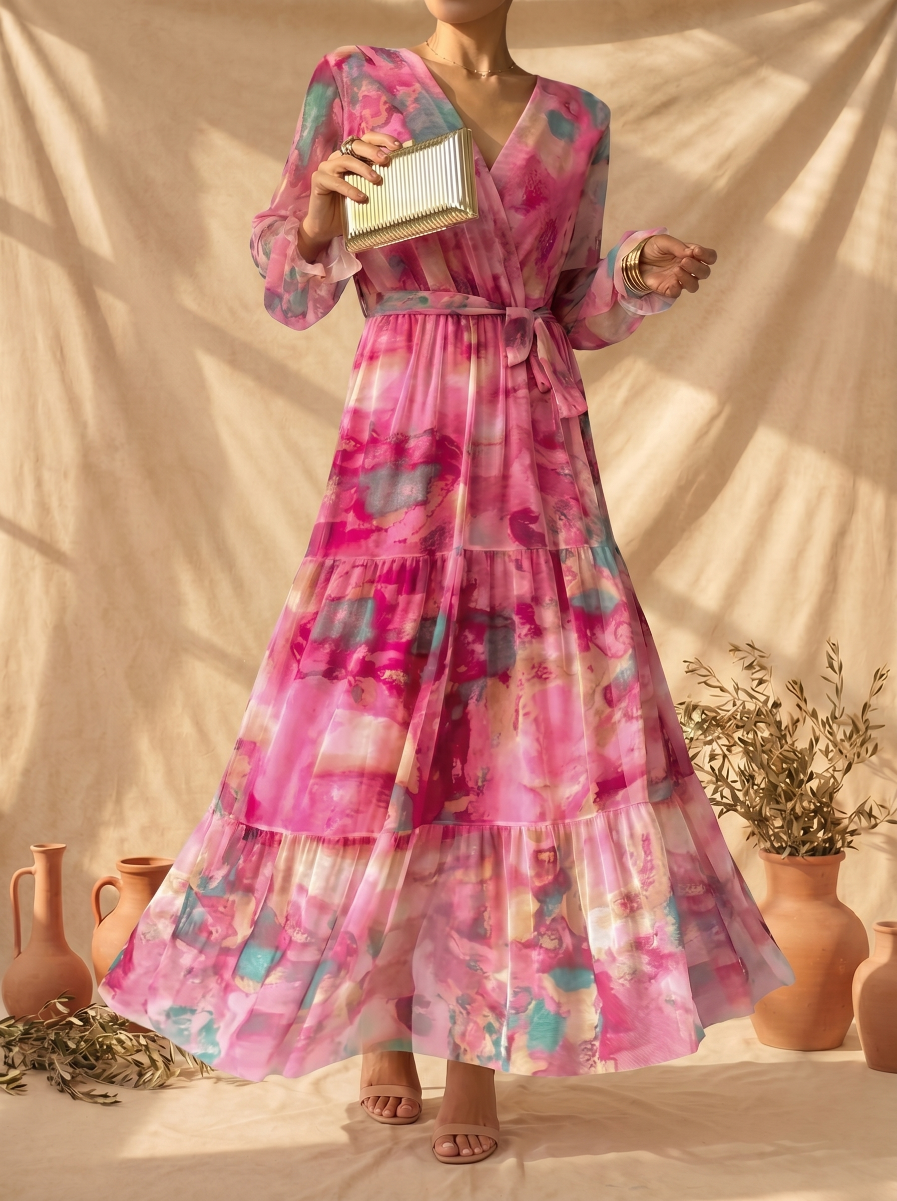 Lila | Floral Print Wrap Dress