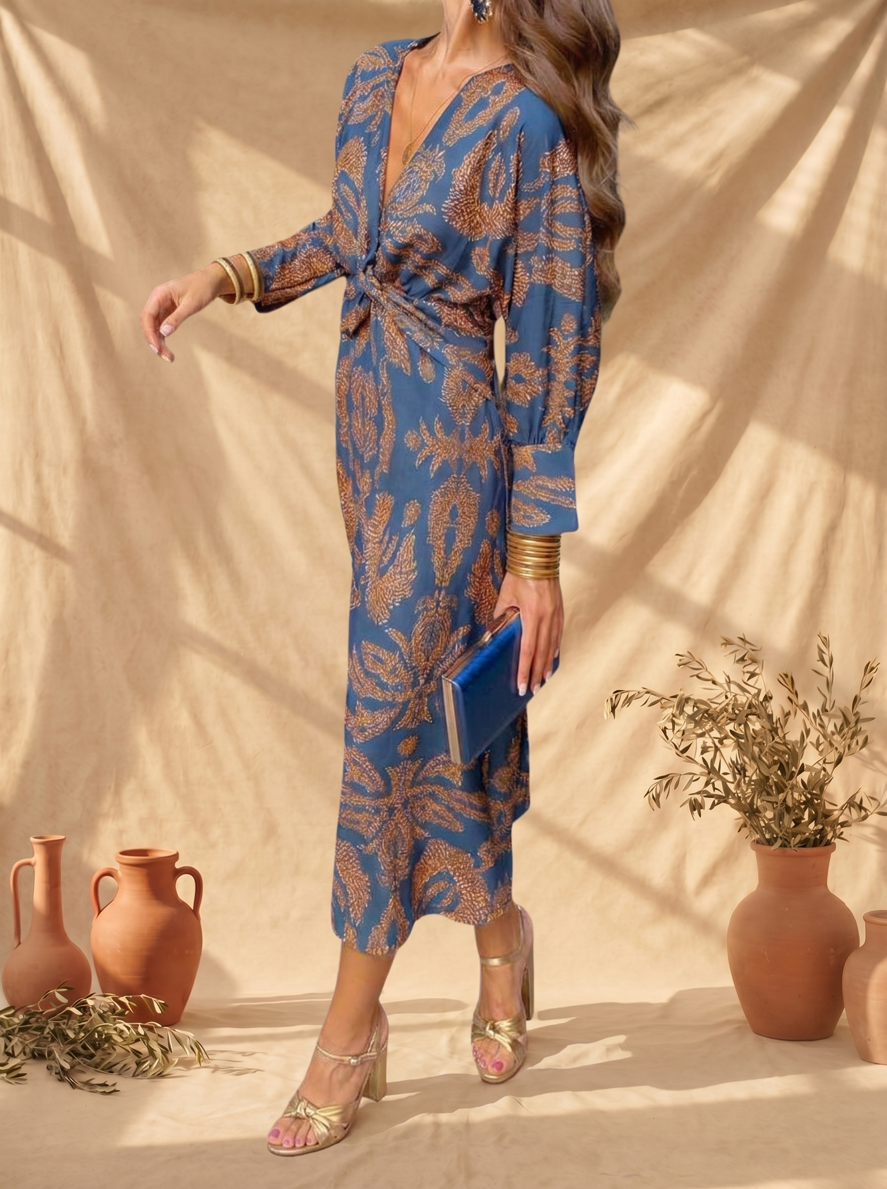Amara | Midi Dress Floral Elegance