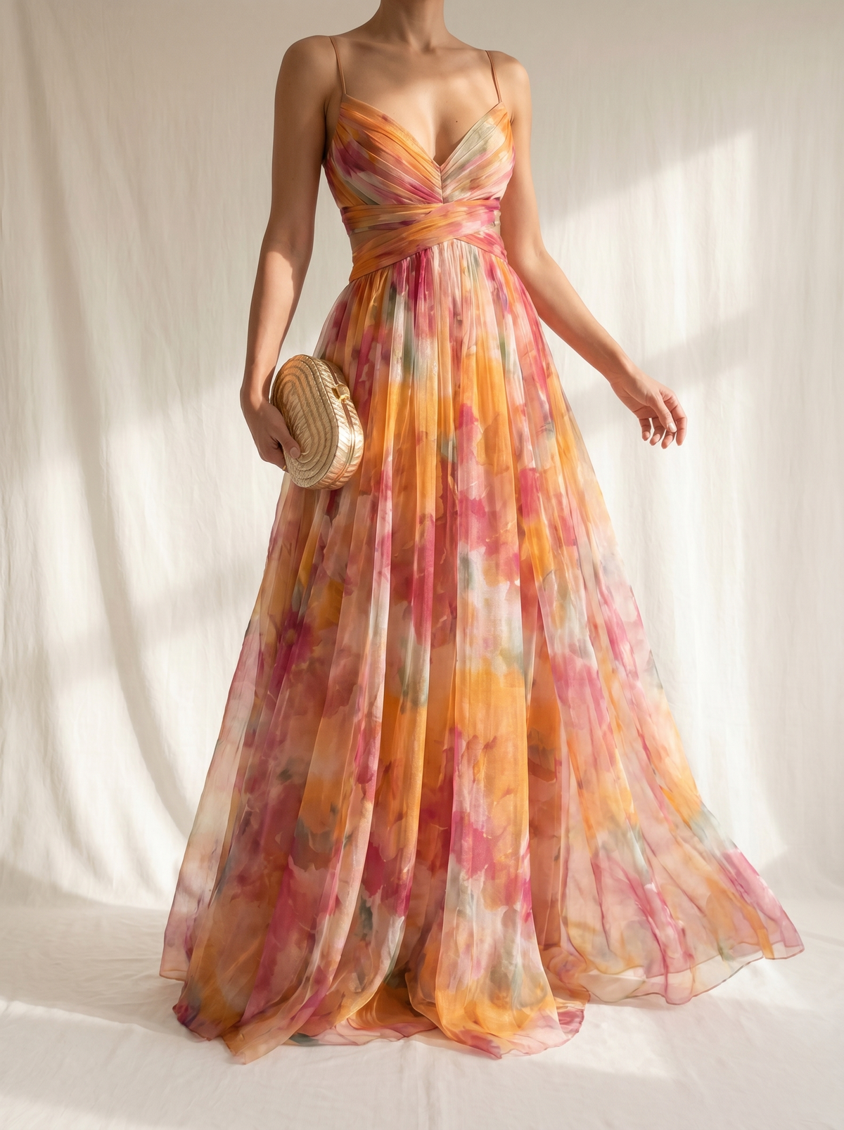 Sophie | Enchanting Maxi Dress with Floral Print