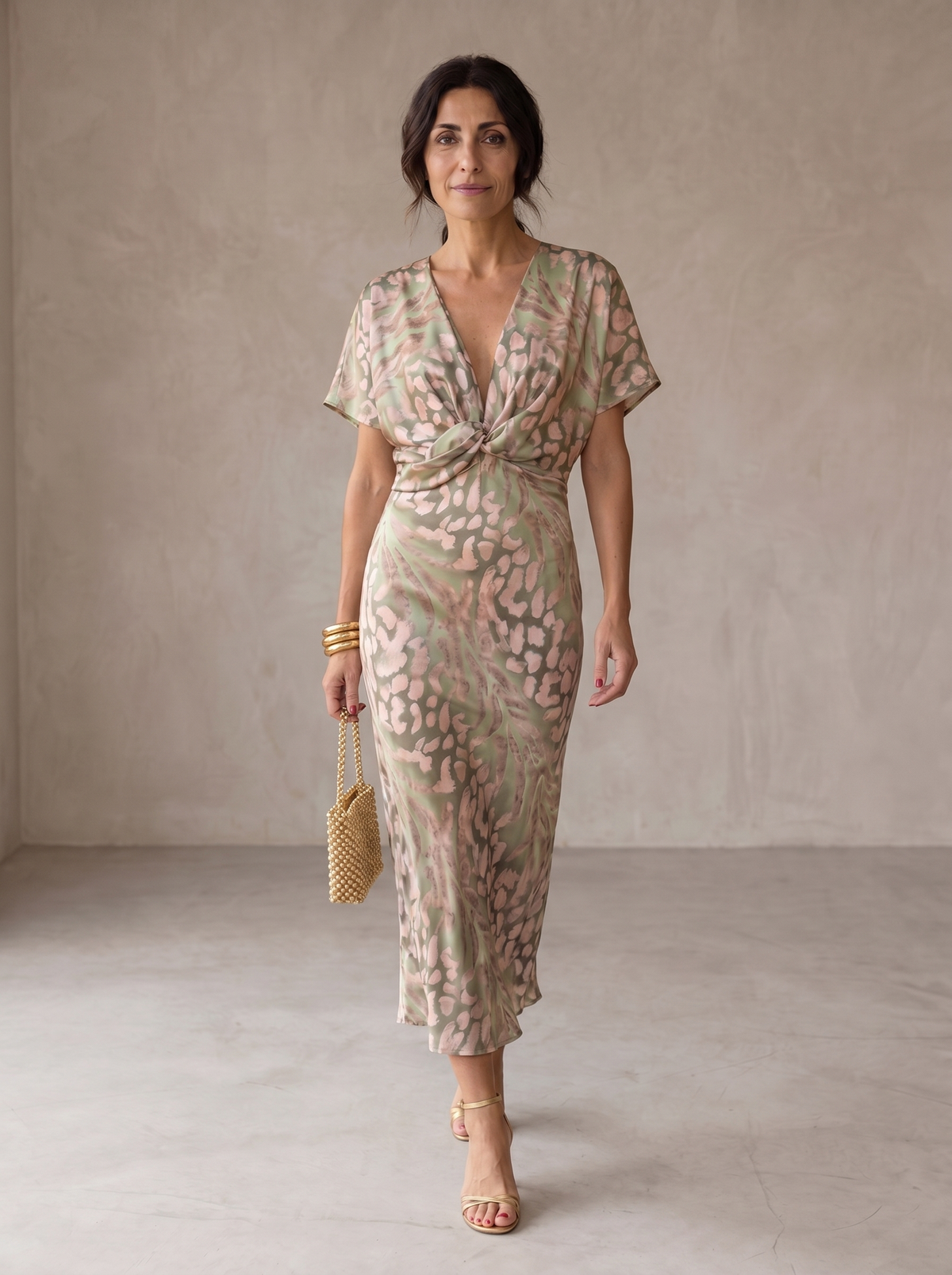 Celestia | Elegant dress in lightweight and fluid fabric