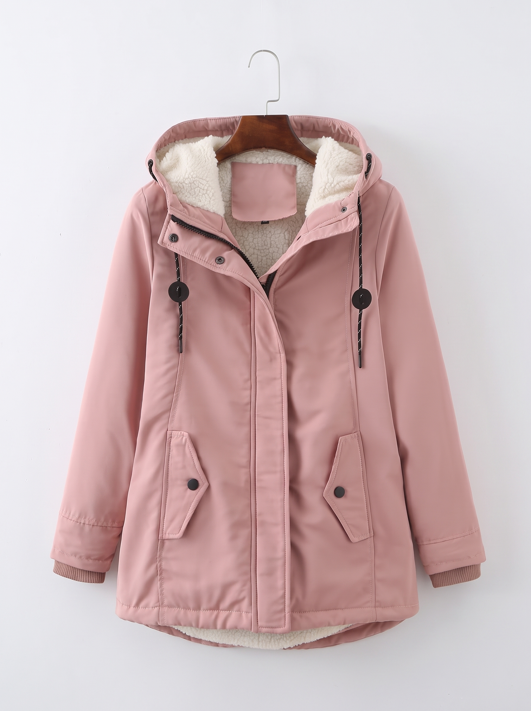 Marjorie Cozy Hooded Weatherproof Coat - Blue