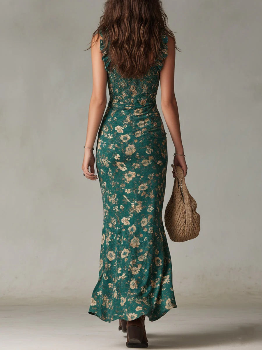 Zara | Boho Retro Maxi Dress
