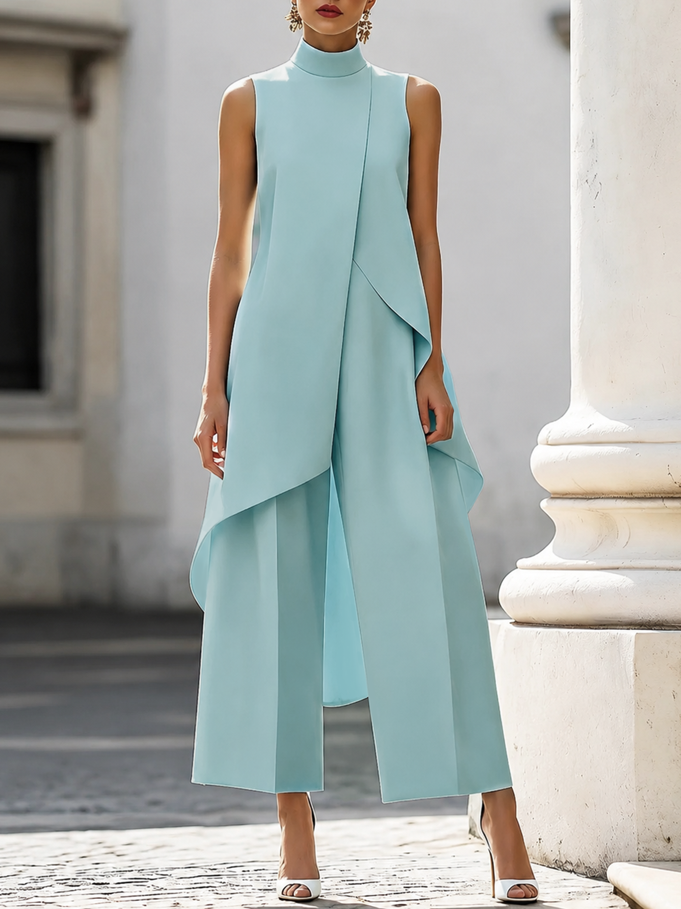 Naomi | Sleeveless Wide-Leg Jumpsuit