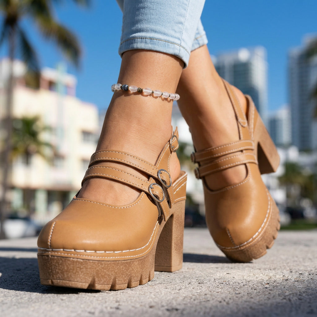 Lila Slingback Heels