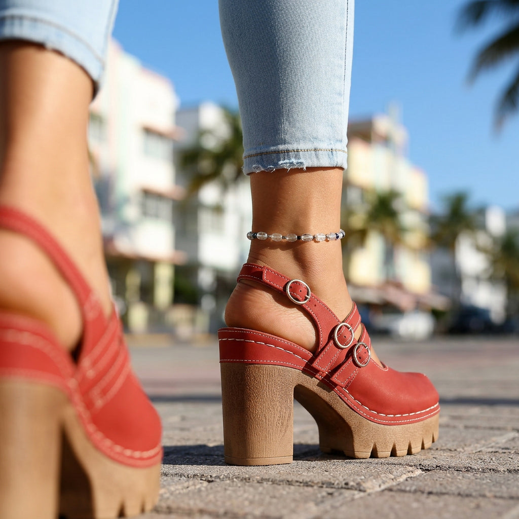 Lila Slingback Heels