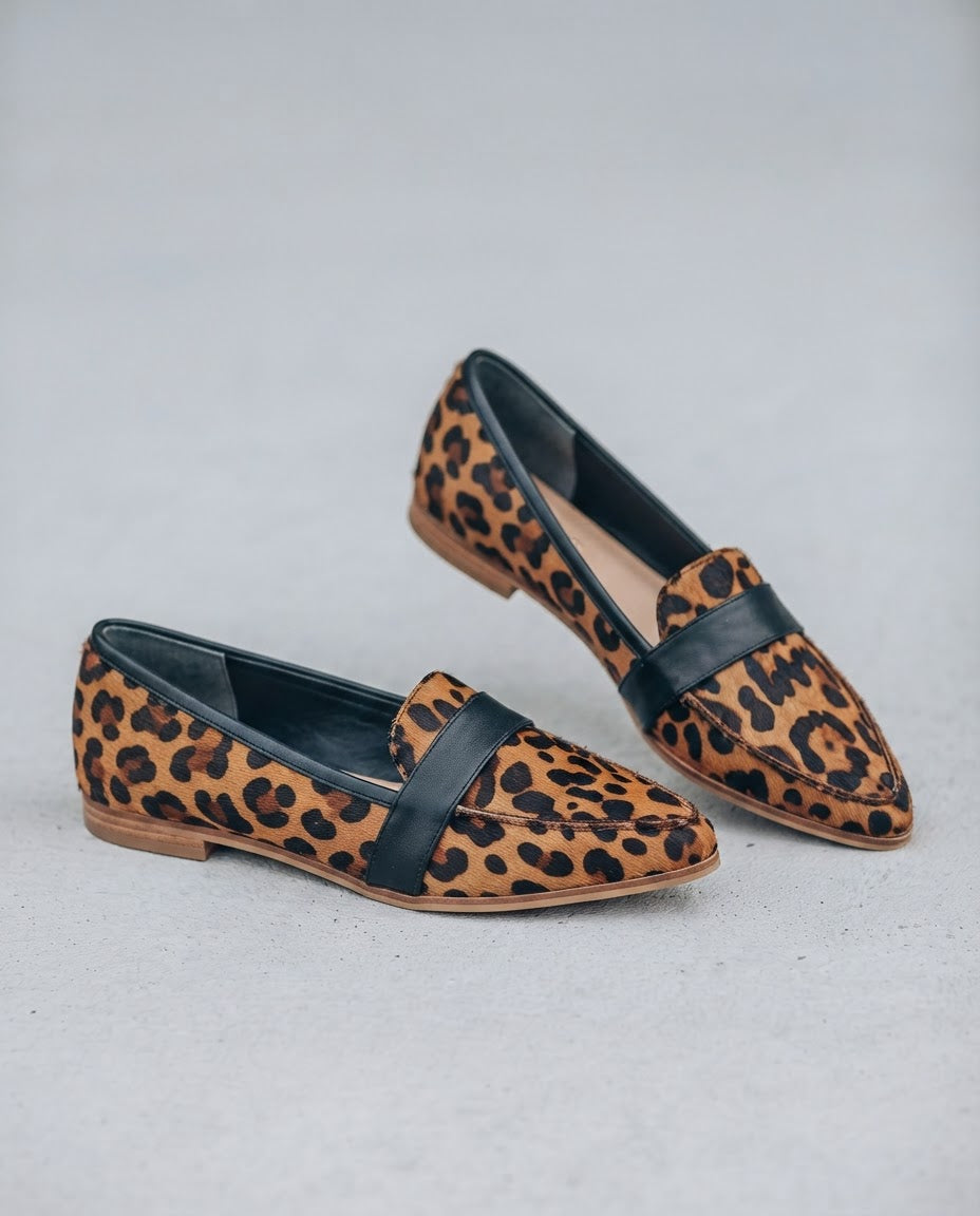 Pointed Loafer with Vamp Strap