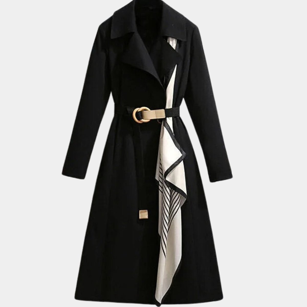 Claire | Classic Belted Midi Trench