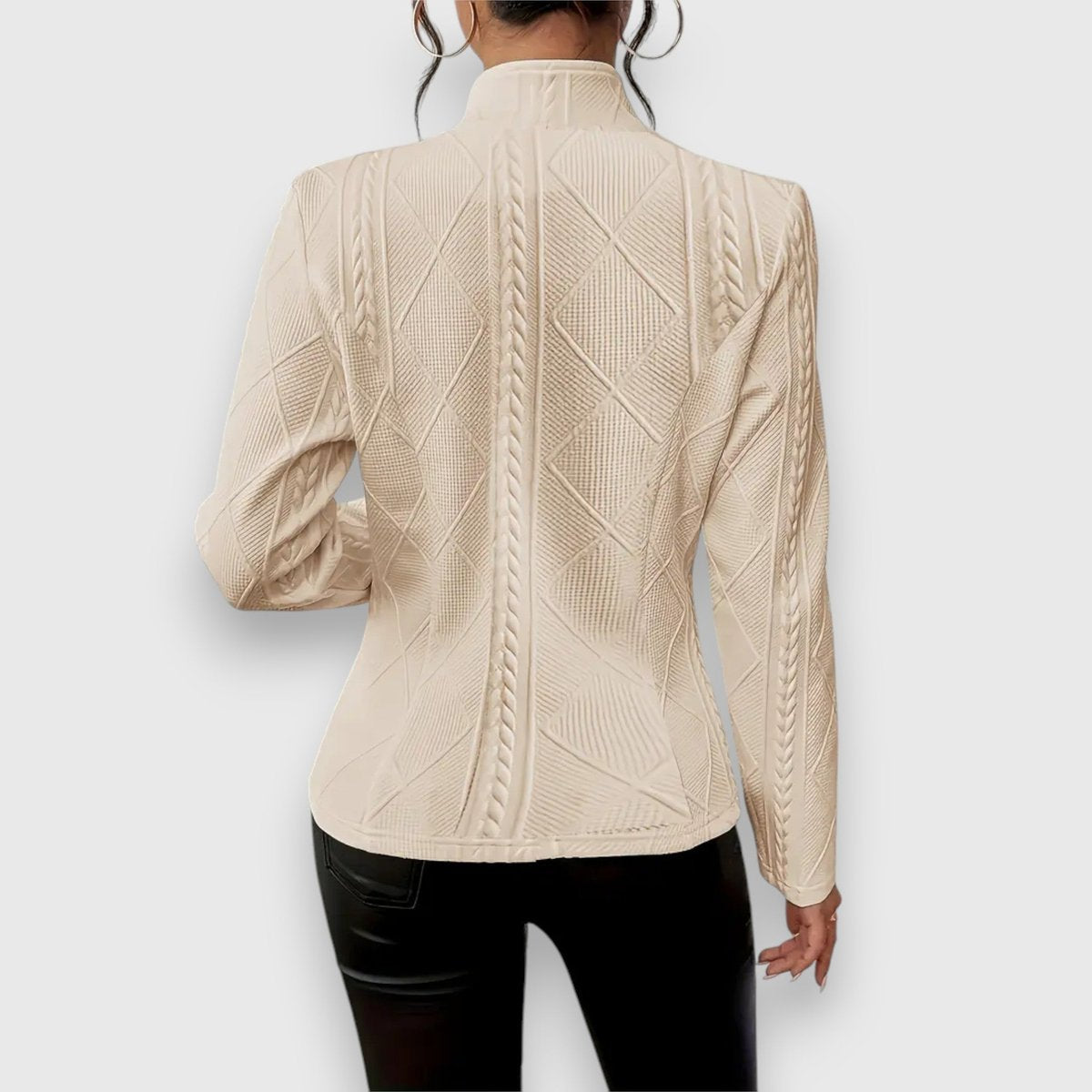 Loretta | Textured Button-Front Cardigan