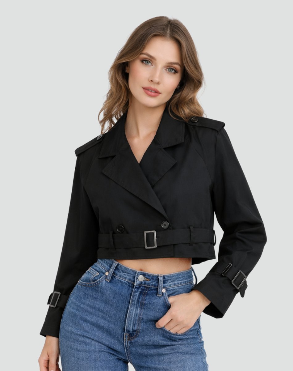 Jenna | Belted Short Trench Coat