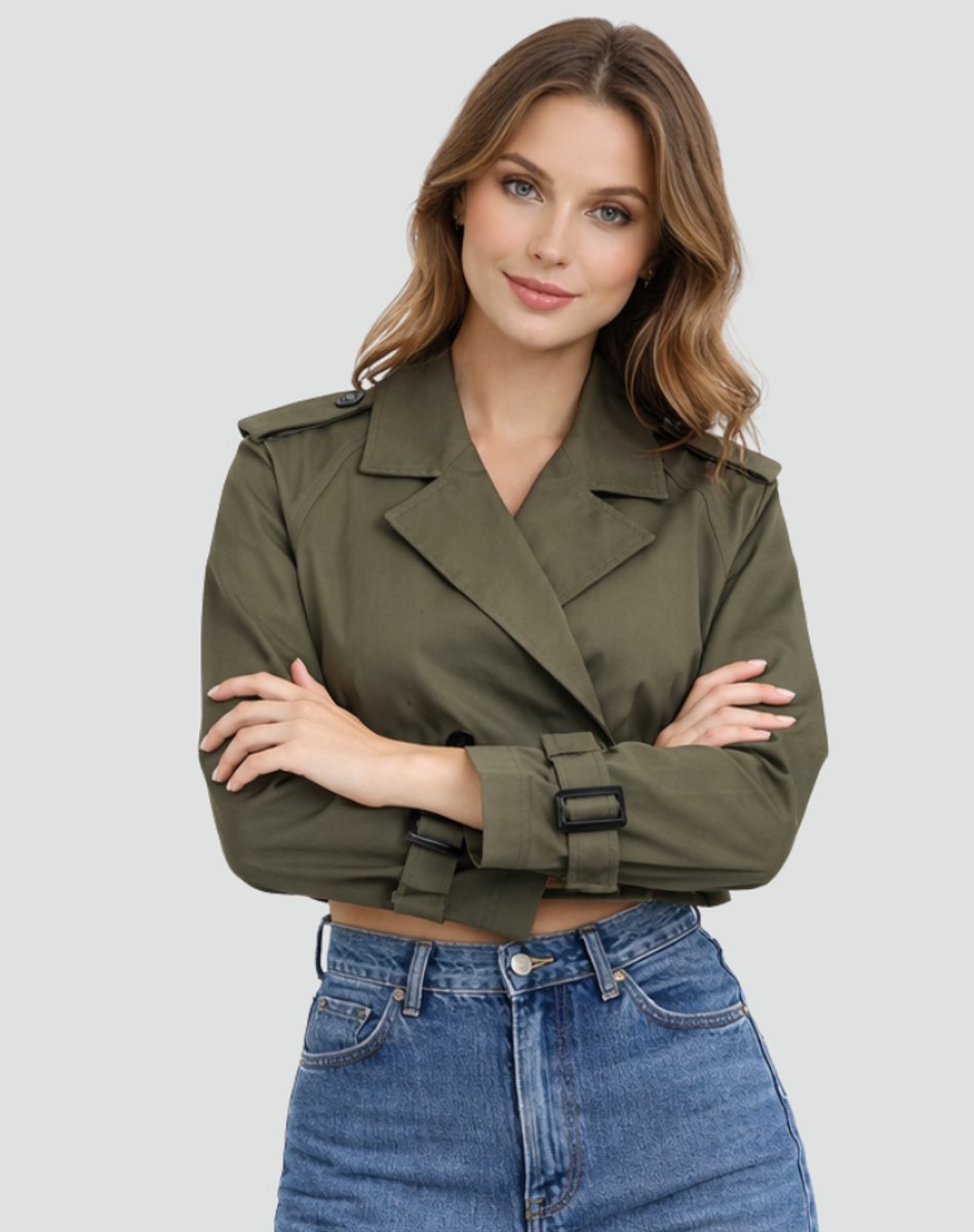 Jenna | Belted Short Trench Coat
