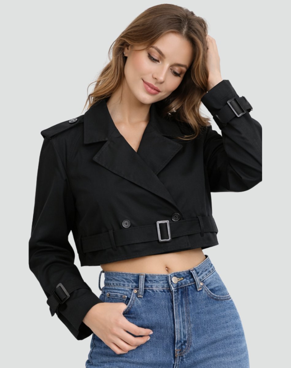 Jenna | Belted Short Trench Coat