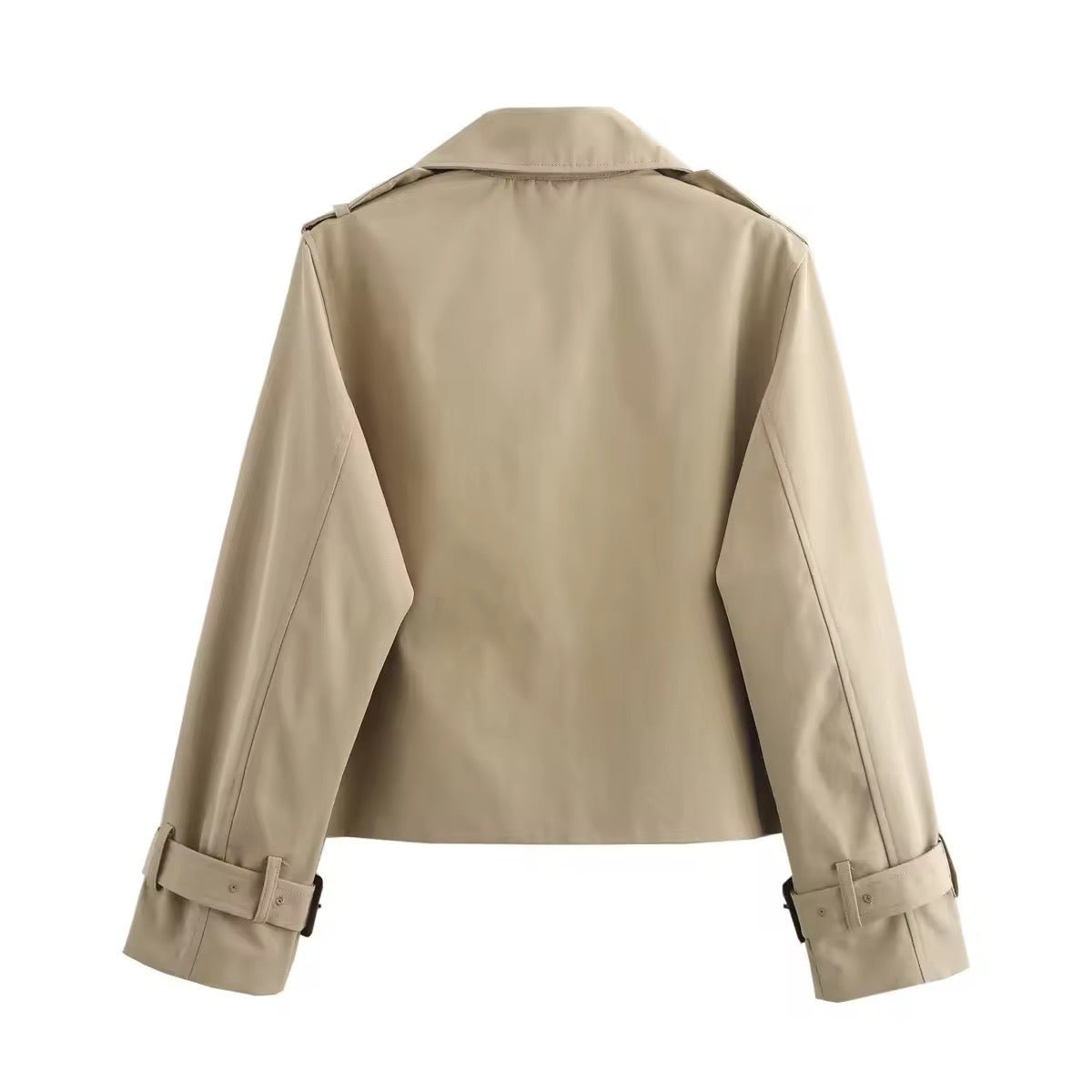 Emily | Double-Breasted Short Trench Coat