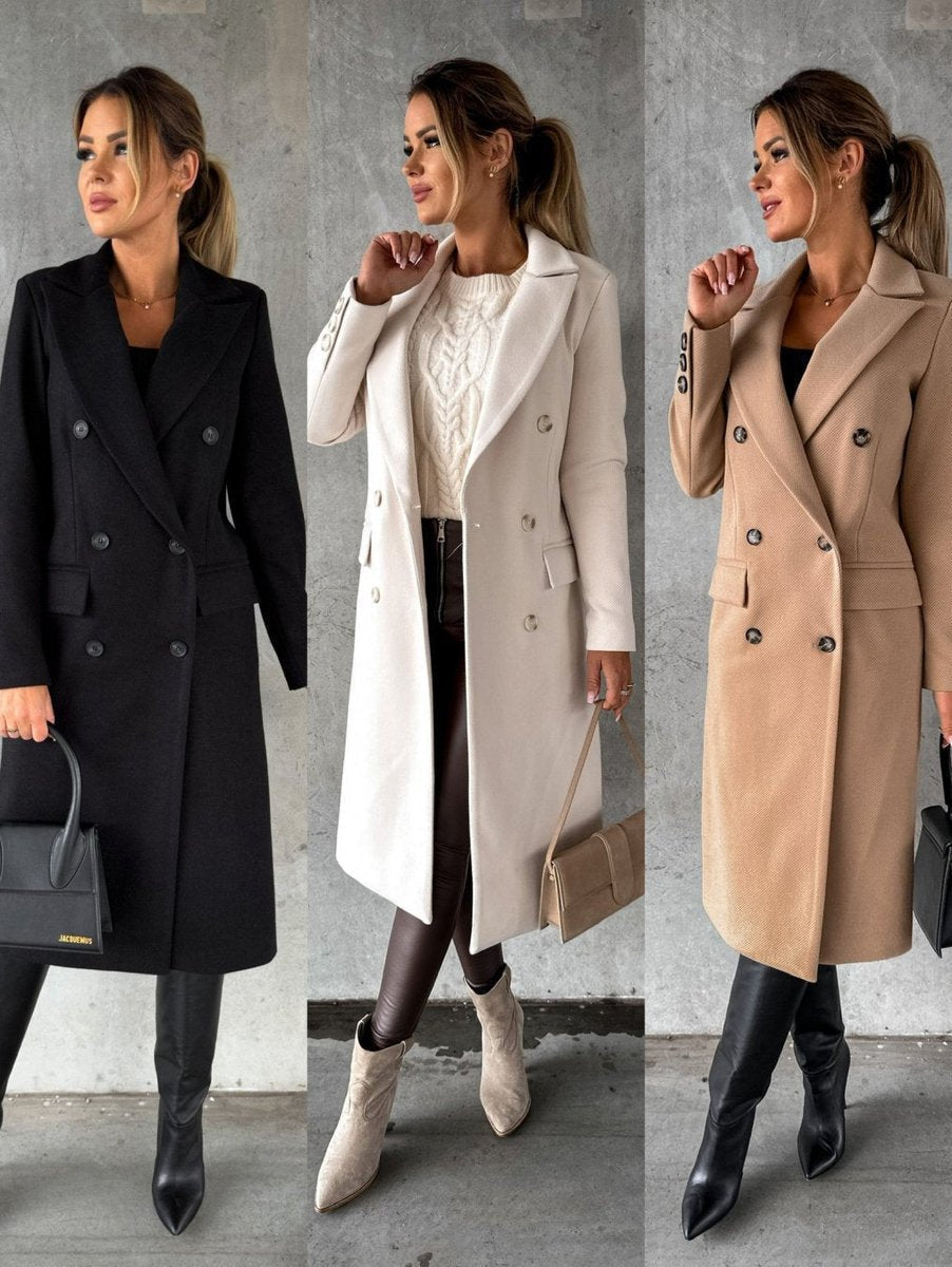 Emma | Long Double-Breasted Coat
