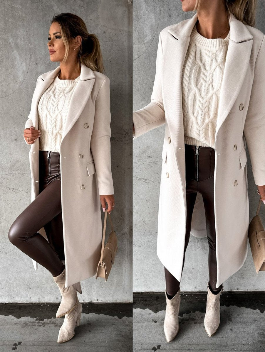 Emma | Long Double-Breasted Coat