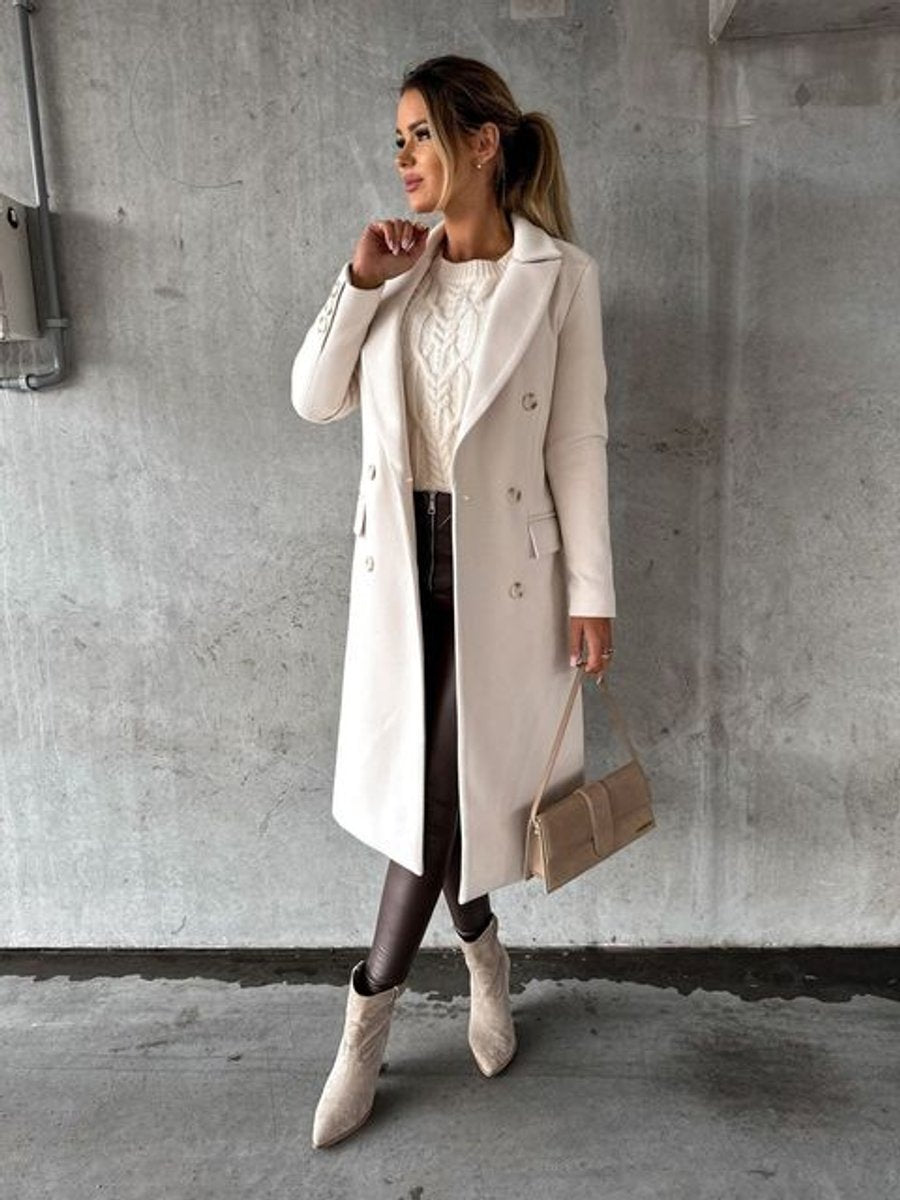 Emma | Long Double-Breasted Coat