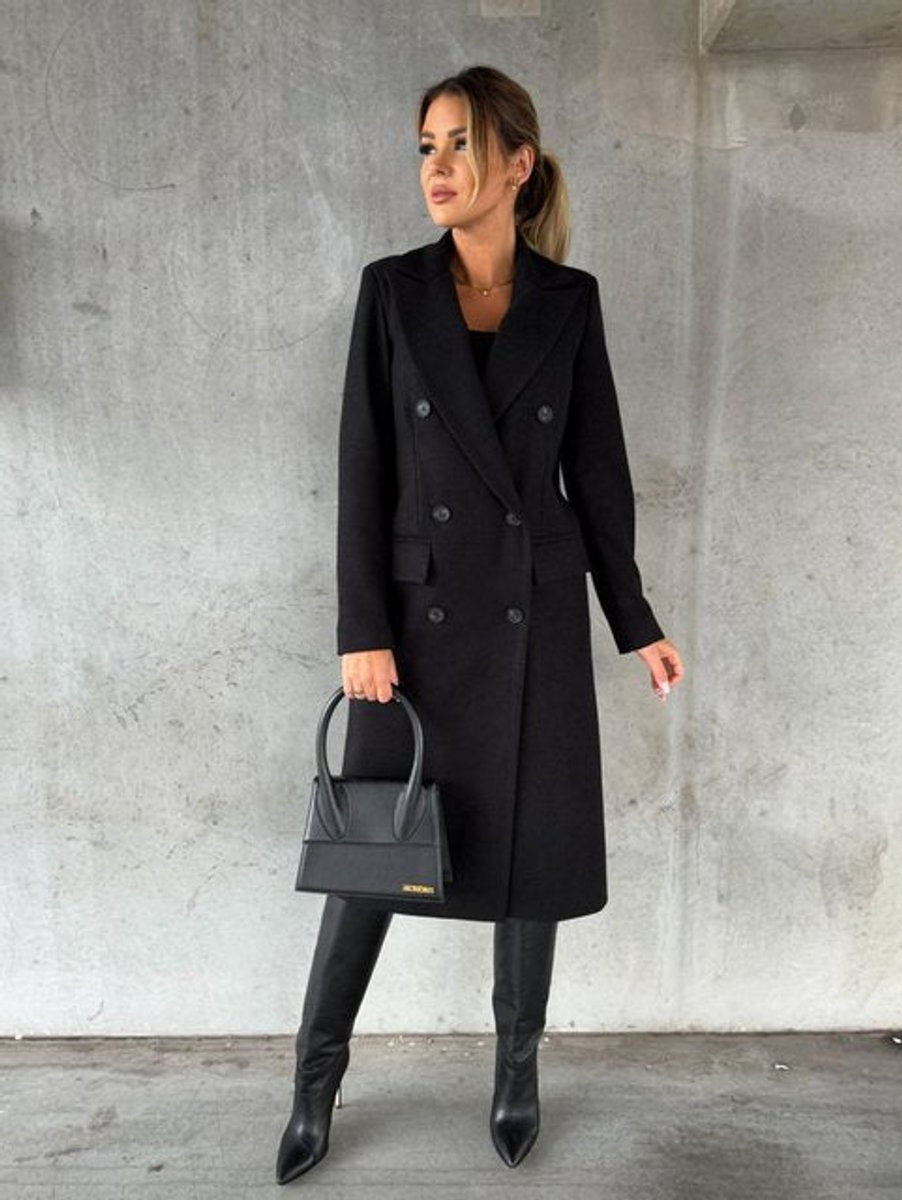 Emma | Long Double-Breasted Coat