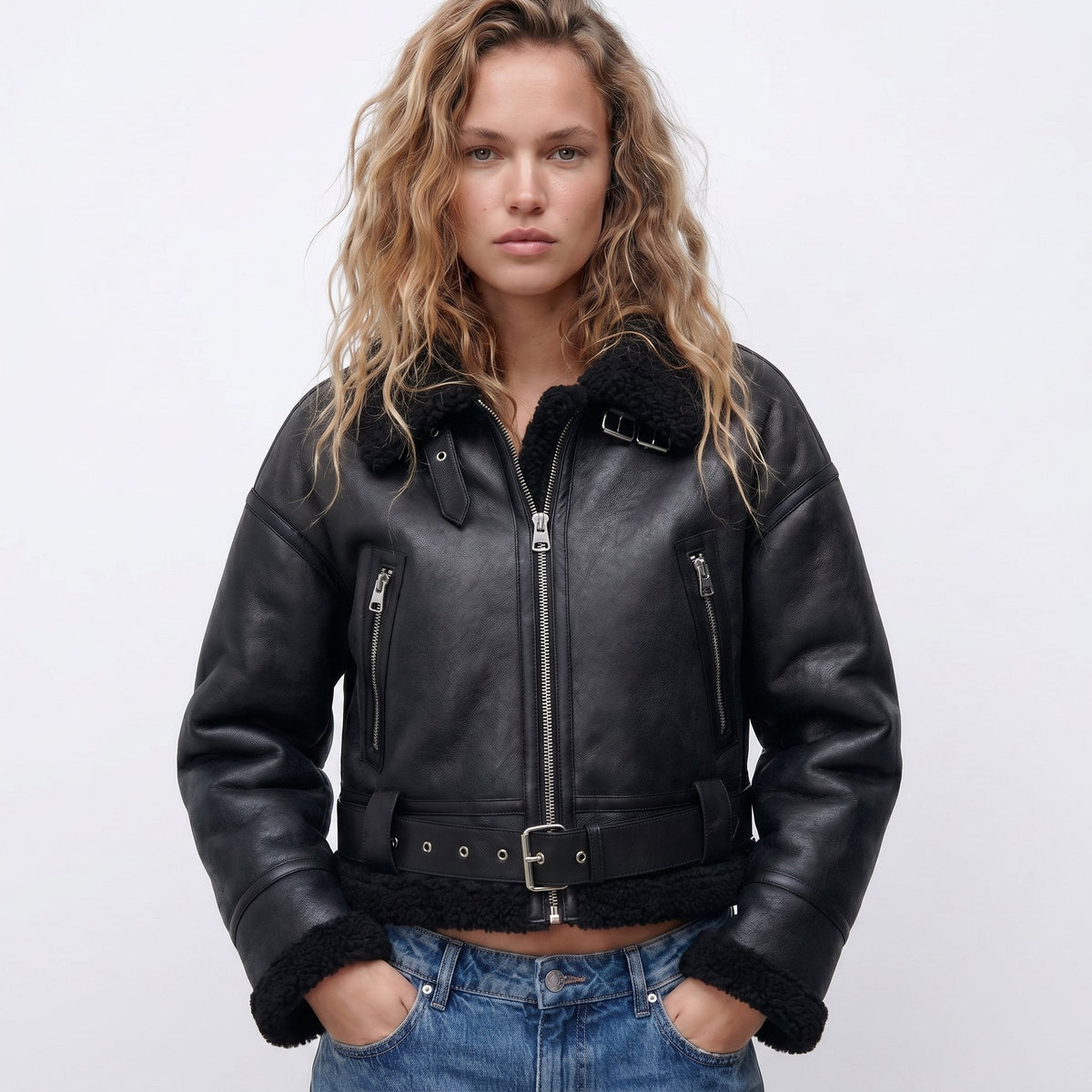 Veronica | Short Aviator Jacket