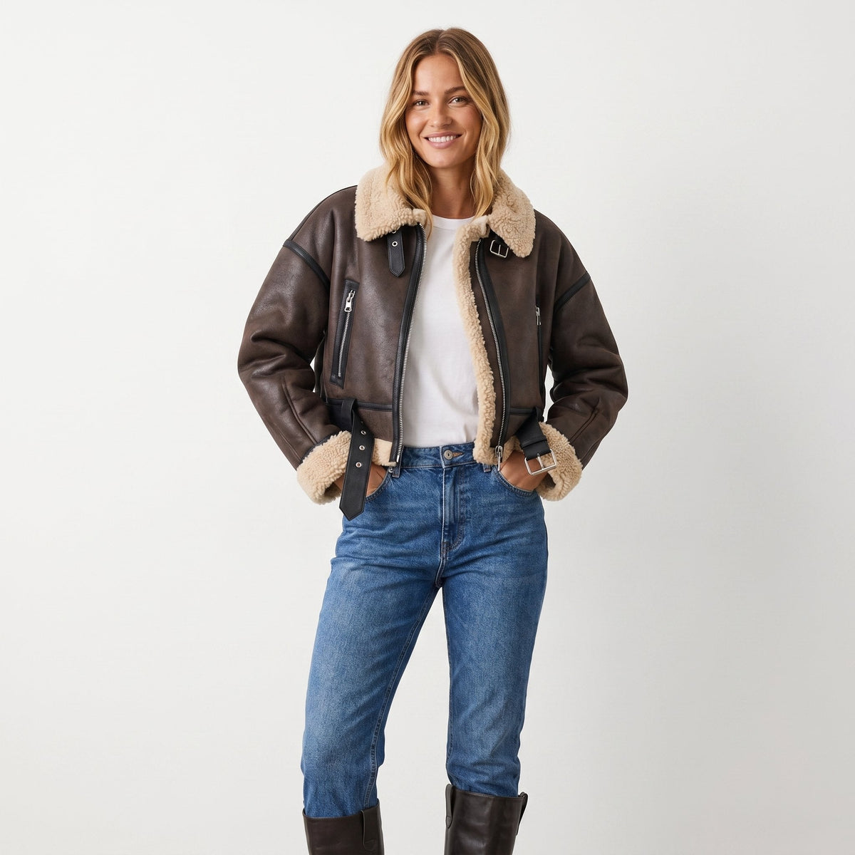 Veronica | Short Aviator Jacket
