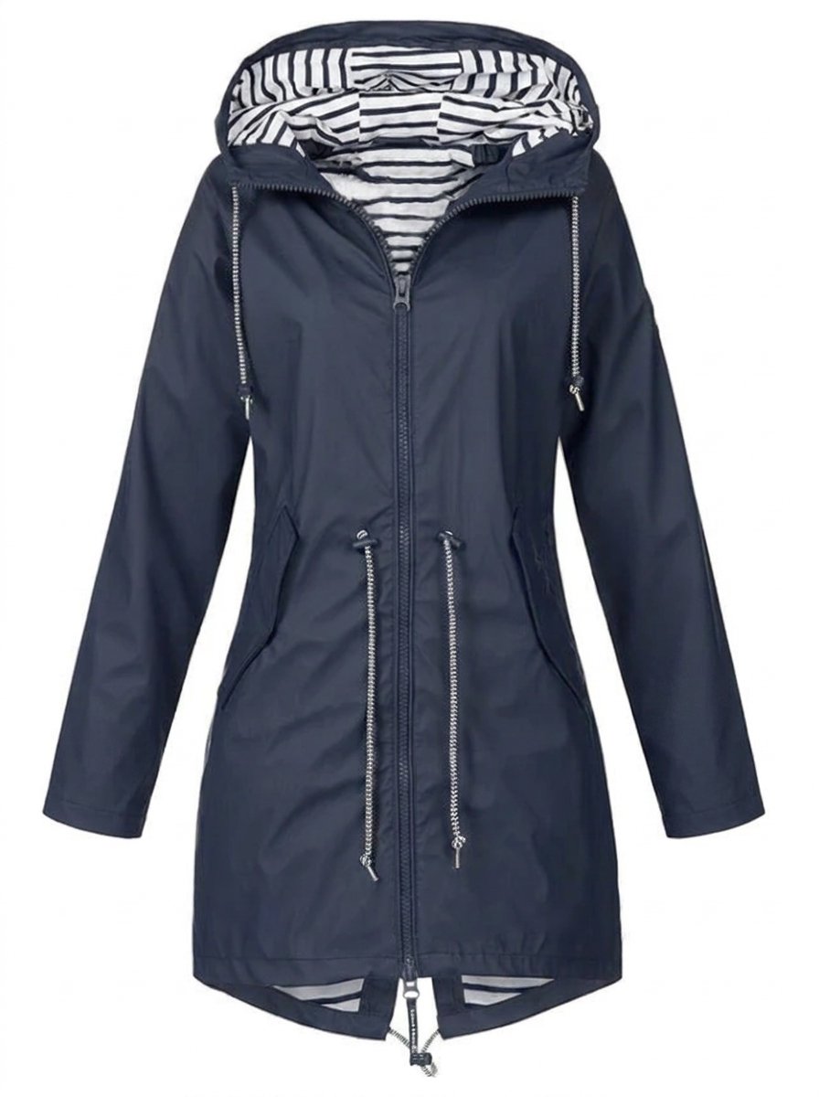 Maggie | Hooded Waterproof Coat with Drawstring