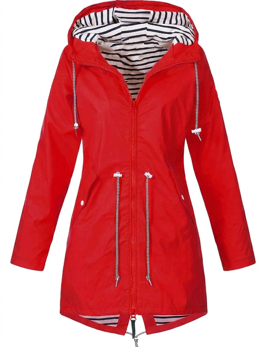 Maggie | Hooded Waterproof Coat with Drawstring
