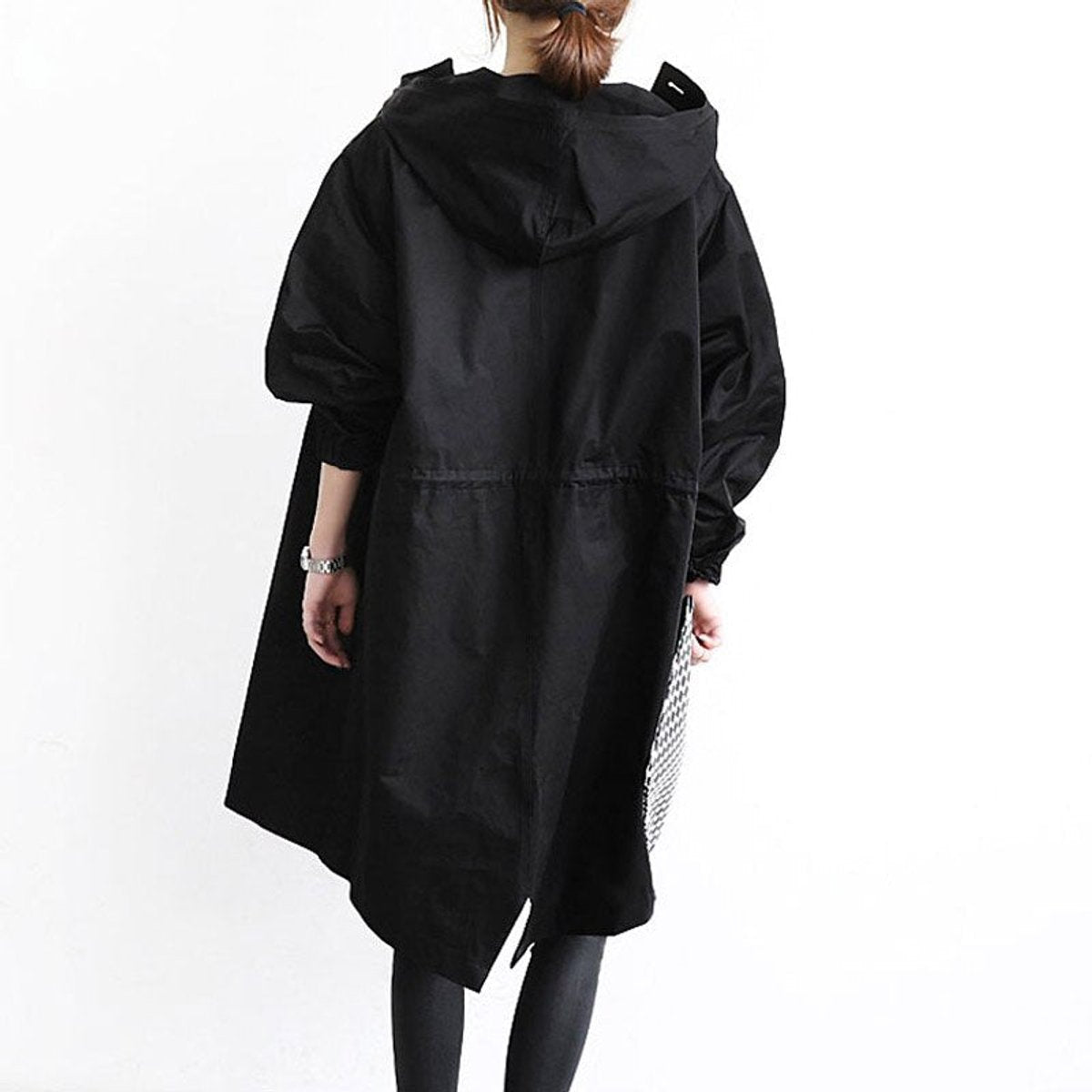 Mallory | Oversized Hooded Coat with Front Buttoning