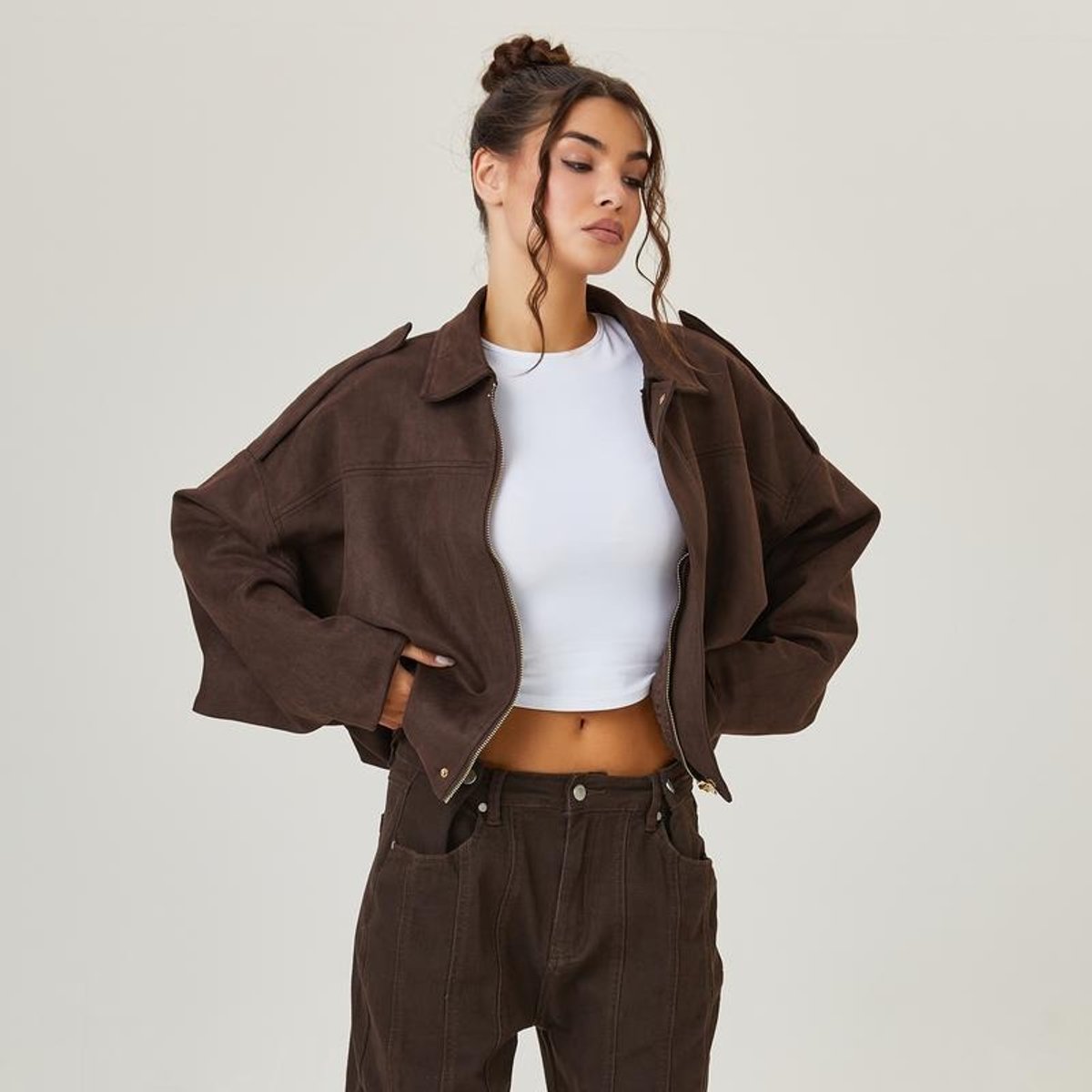 Lacey | Casual Oversized Bomber Jacket