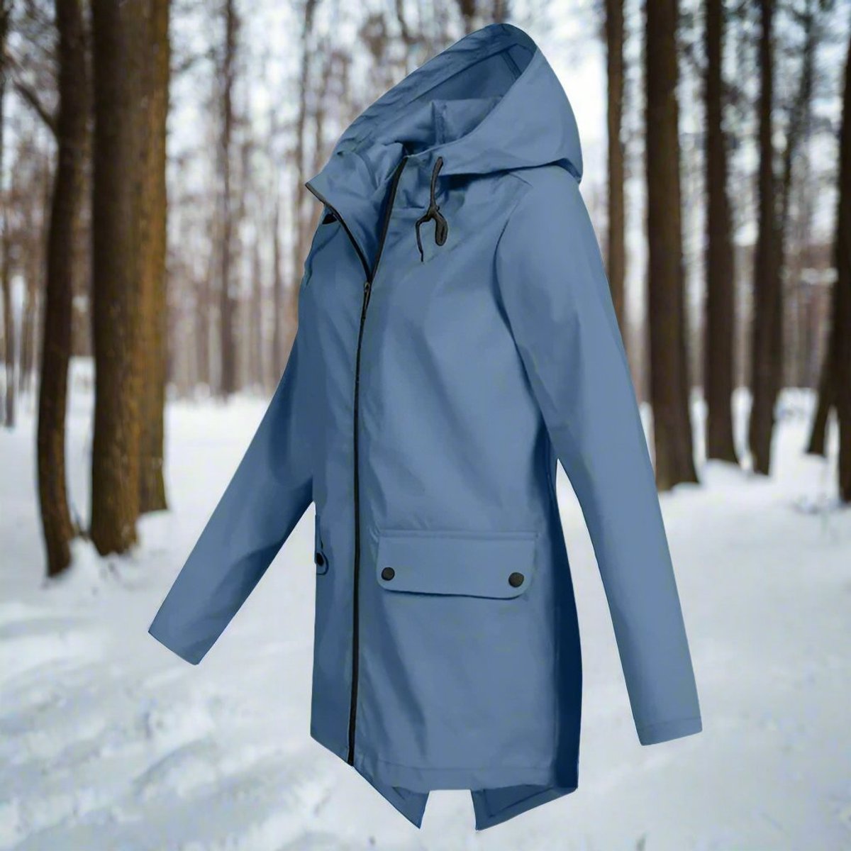 Loretta | Long Hooded Waterproof Coat