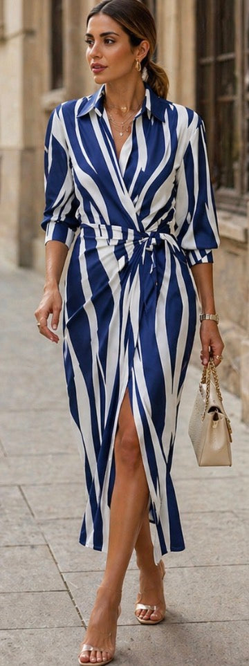 Hayes & Tate™ | Printed Wrap Dress