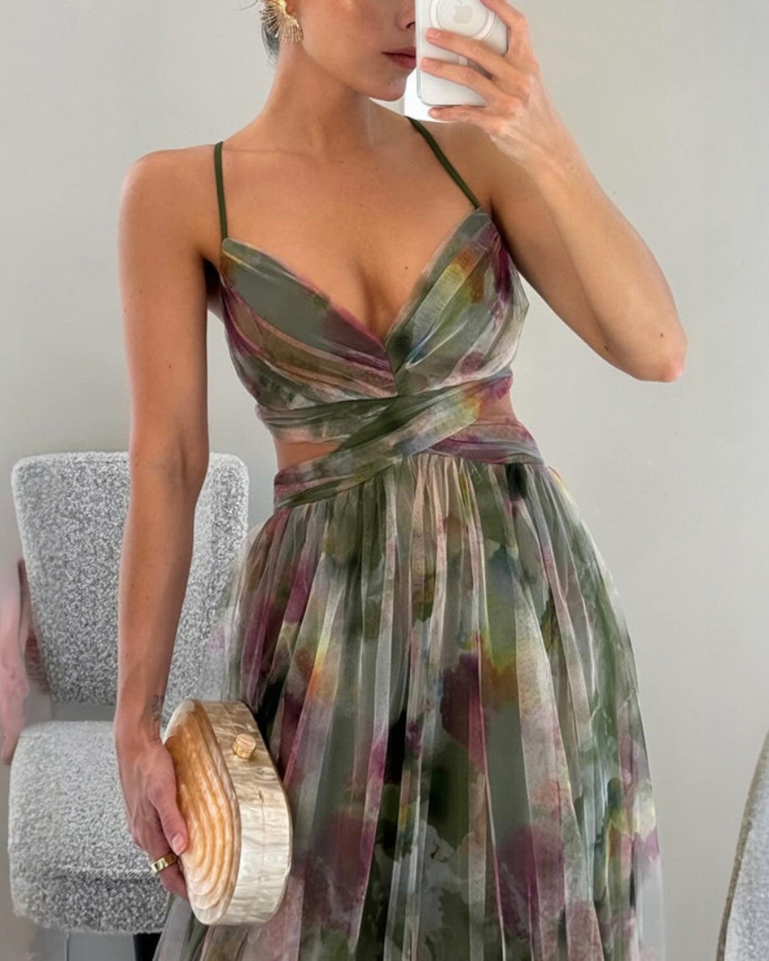 Sophie | Enchanting Maxi Dress with Floral Print