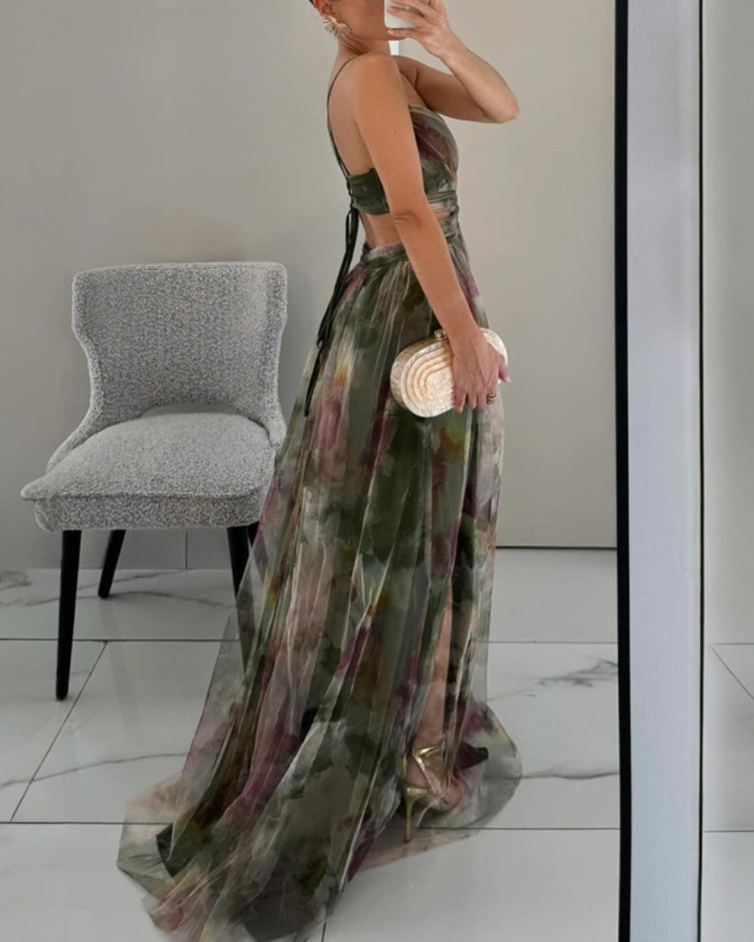 Sophie | Enchanting Maxi Dress with Floral Print