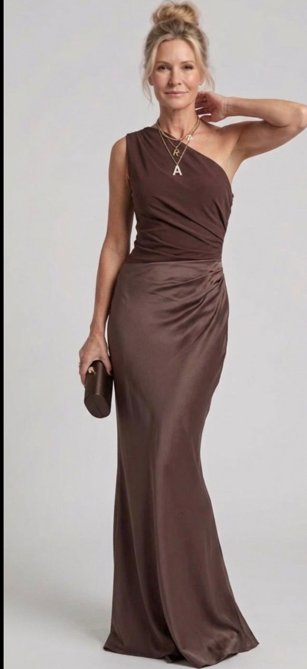 Hayes & Tate™  | Maxi Dress with a Guilt in Satin