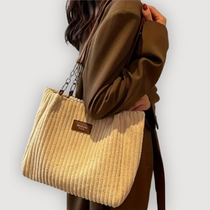 CHLOE – CORDUROY CARRYALL TOTE