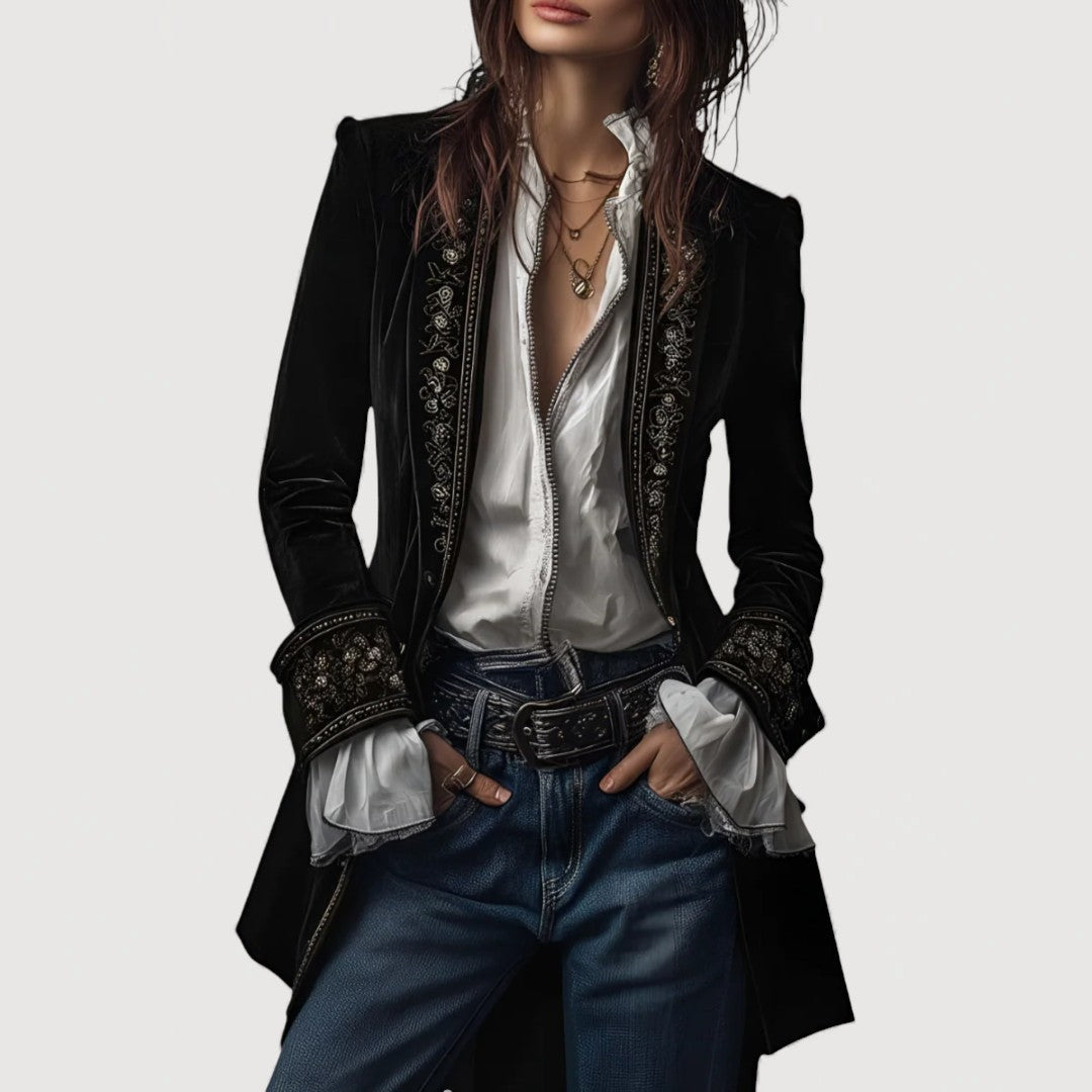 LYDIA – ELEGANT VELVET BLAZER