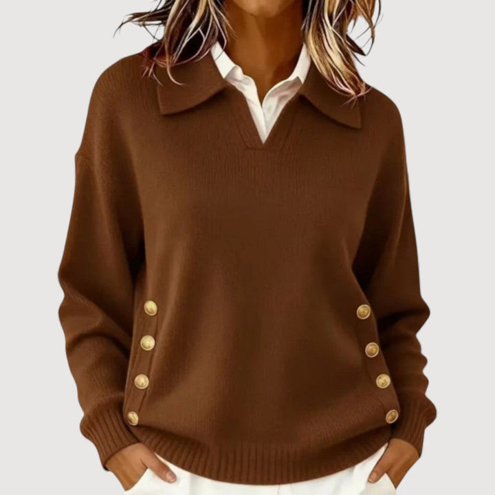 AIRA – Jumper with Button Accents