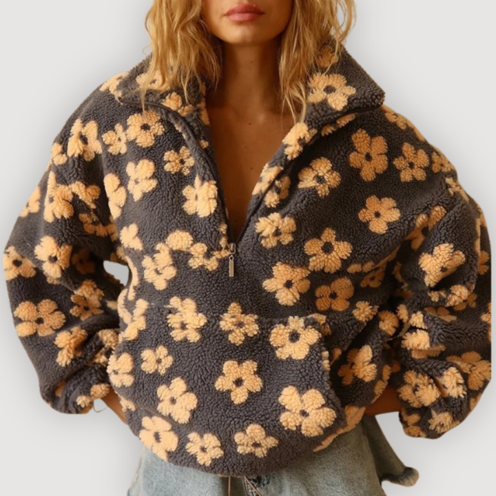 MYLENE – COMFORTABLE FLORAL SWEATER